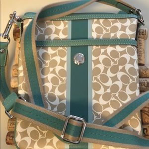 Coach leather crossbody purse